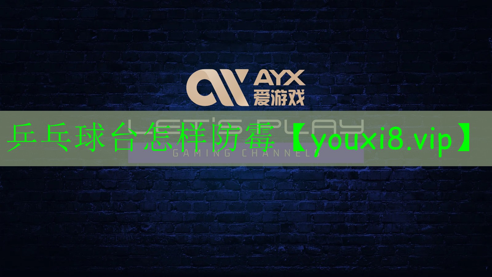 乒乓球台怎样防霉